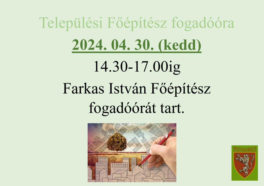 Települési Főépítészi fogadóóra